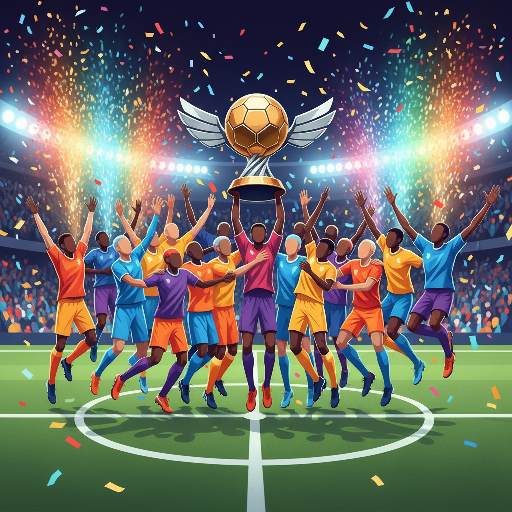 ทีมฟุตบอลฉลองแชมป์